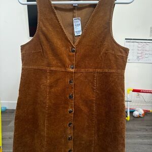 O'Neill Brown Corduroy Mini Dress